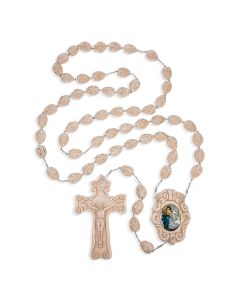 Resin Alabaster Bead Wall Rosary