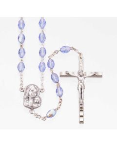 Blue Aurora Borealis Rosary