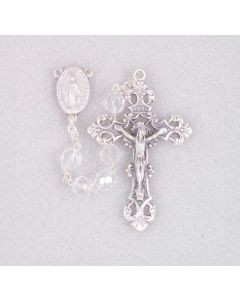 Crystal Aurora Borealis Bead Rosary