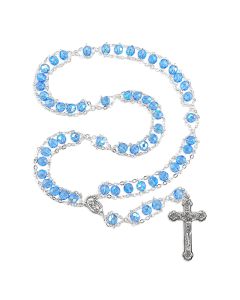 Sapphire Crystal Ladder Rosary