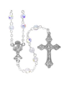 Crystal Aurora Borealis Bead Communion Rosary
