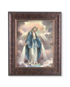 11 1/4" x 13 1/4" Art Deco Frame with an 8" x 10" Our Lady of Grace Print