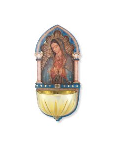 5" Our Lady of Guadalupe Holy Water Font