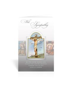 With Sympathy -May His Never Failing Love Sustain- Greeting Card