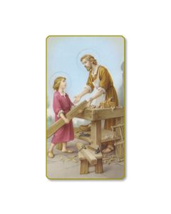 Saint Joseph the Worker Holy Card