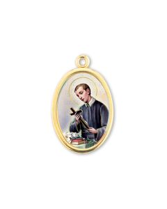 1" Saint Gerard Gold Finish Picture Medal