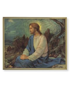 11" x 14" Gold Plaque Frame with a Meditation in the Garden Print