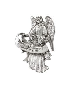Guardian Angel Never Text and Drive Grandson Auto Visor Clip (Sold in Inc. of 3)