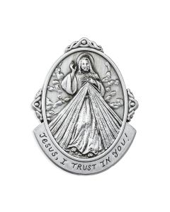 Divine Mercy Jesus I Trust in You Auto Visor Clip (Sold in Inc. of 3)