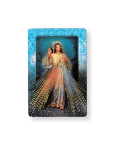 Divine Mercy Magnetic Standing Wooden Plaque