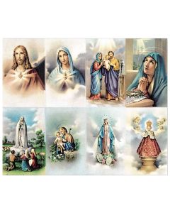 New Splendor Assorted Eight-Up Micro Perforated Holy Cards