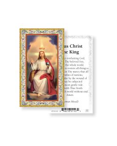 Jesus Christ the King Holy Card