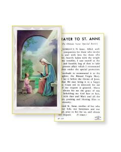 Saint Anne Holy Card 