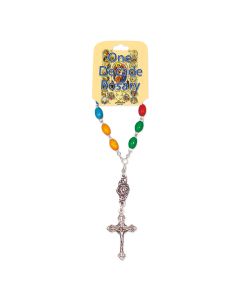 One Decade Multicolor Bead Rosary
