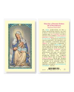 Oracion a Nuestra Senora de la Providencia Holy Card