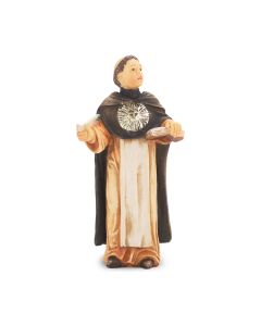4" Cold Cast Resin Hand Painted Statue of Saint Thomas Aquinas in a Deluxe Window Box-P65