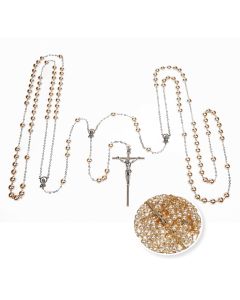 8mm Imitation Pearl Bead Lasso Wedding Rosary