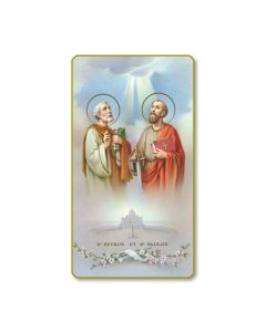 Saint Peter and Paul Holy Card