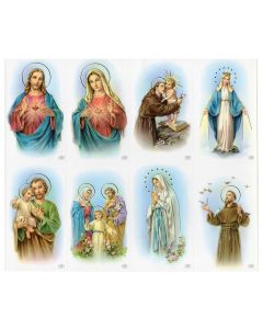 Assorted Subjects Gold Stamped 8-Up Micro-Perf