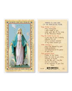 Our Lady of the Miraculous Medal Laminated Holy Card. Inc. of 25