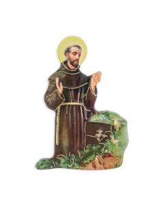 Magnetic Resin Statuette of the Saint Francis 