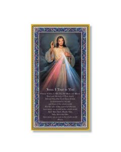 Divine Mercy Plaque with Prayer