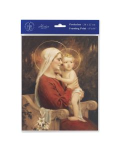 8" x 10" Madonna and Child Print  (sold in inc. of 3)
