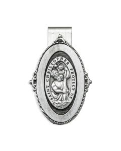 Saint Christopher Auto Visor Clip (Sold in Inc. of 3)
