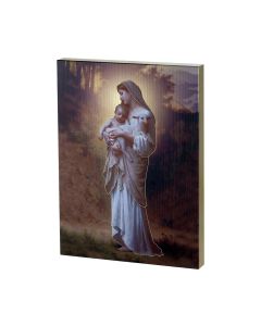 Divine Innocence Textured Wood Plaque