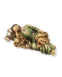 4" Cold Cast Resin Hand Painted Statue of Sleeping Saint Joseph in a Deluxe Window Box-P65