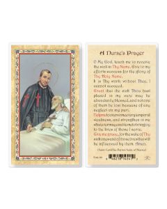 A Nurses Prayer - Madonna Laminated Holy Card. Inc. of 25