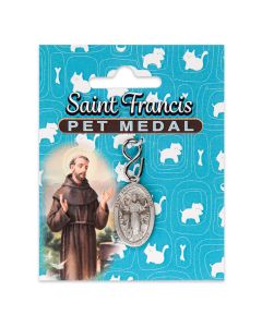 Pewter Saint Francis Pet Medal Tag