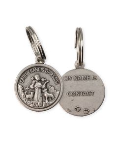 Pewter Saint Francis Pet Medal Tag