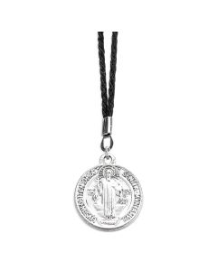 1 1/8" St. Benedict Jubilee Medal on a 30" Black Cord