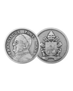 Pope Francis with Coat of Arms Pocket Coin (Sold in Inc. of 10)