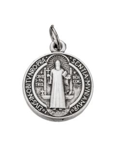 3/4" St. Benedict Antique Silver Jubilee Medal