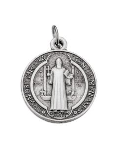 1" St. Benedict Antique Silver Jubilee Medal