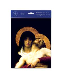 8" x 10" Bouguereau:  Pieta Print  (sold in inc. of 3)
