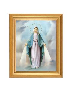 8"X10" Our Lady Of Grace Print With 10" x 12" Gold Leaf Finish Beveled Frame 