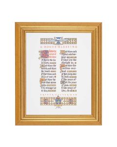 8" x 10" A House Blessing with Holy Spirit Print With 10" x 12" Gold Leaf Finish Beveled Frame