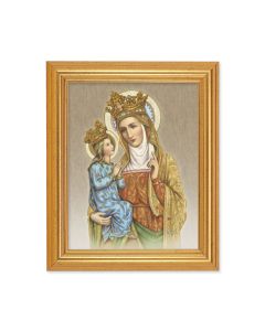 8" x 10" 8 x 10 Saint Anne de Beaupre with Mary Print With 10" x 12" Gold Leaf Finish Beveled Frame 