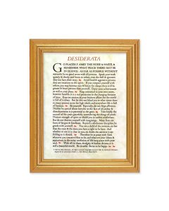 10" x 12" Gold Leaf Finish Beveled Frame with 8" x 10" Desiderata Textured Art
