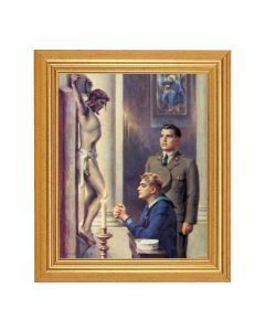 8" x 10" Chambers:  The Consecration Print With 10" x 12" Gold Leaf Finish Beveled Frame 