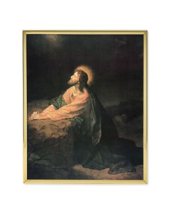 11" x 14" Gold Plaque Frame with a Hofmann: Gethsemane Print