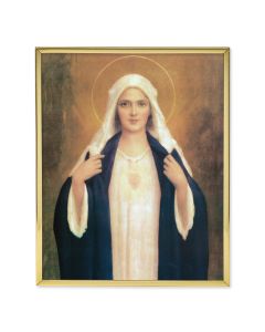 11" x 14" Gold Plaque Frame with a Chambers: Immaculate Heart of Mary Print