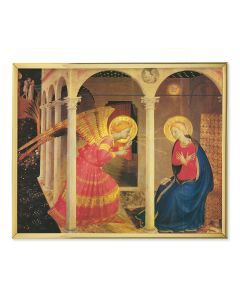 11" x 14" Gold Plaque Frame with a Angelico: The Annunciation Print