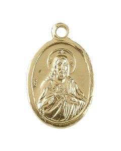 Gold Aluminum Scapular Medal