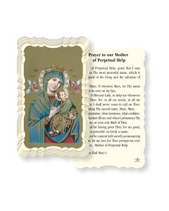 Prayer To Our Lady of Perpetual Help Holy Card