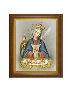 8"x10" O.L. of Altagracia Print in 10.5" x 12.5" Walnut Finished Beveled Frame