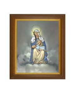 8"x10" O.L. of Providencia Print in 10.5" x 12.5" Walnut Finished Beveled Frame 